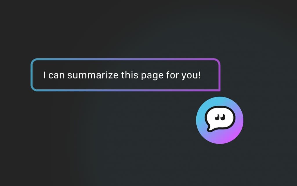 Stardix Chatbot offering a page summary based on where the visitor is